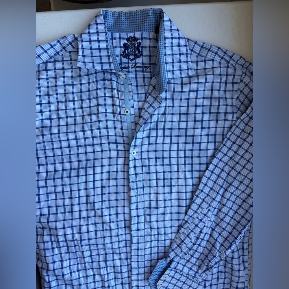 English Laundry Blue button down sz 15.5 32/33